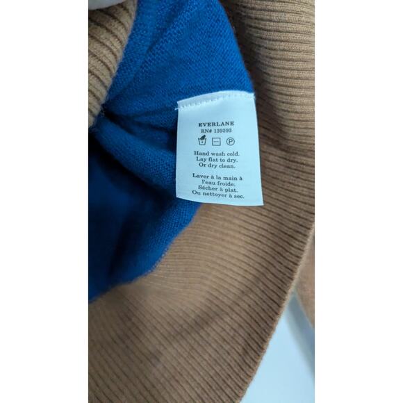 Everlane Striped Luxe Merino Wool Mock Neck Sweater - Picture 5 of 8